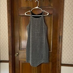 Express sparkly silver dress, size 8, great condition